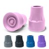 Steel-Reinforced 7/8" Crutch Tips - 1 Pair (Pink)