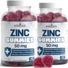 Zinc Gummies - 2 Pack - 50mg High Immune Booster Zinc Supplement, Immune Defense, Powerful Natural Antioxidant, Non-GMO - by New Age, 120 Count