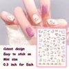 5D Kawaii Anime Nail Stickers, 6 Sheets Cute Cartoon Nail Decals for Nail Art Decoration, Perfect for Women and Girls, Pegatinas para Uñas