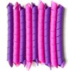 Aimin 50pcs Spiral Heatless Hair Curlers For Long Hair, 22Inch No Heat Curlers Kit With 6pcs Styling Hooks (purple-pink)