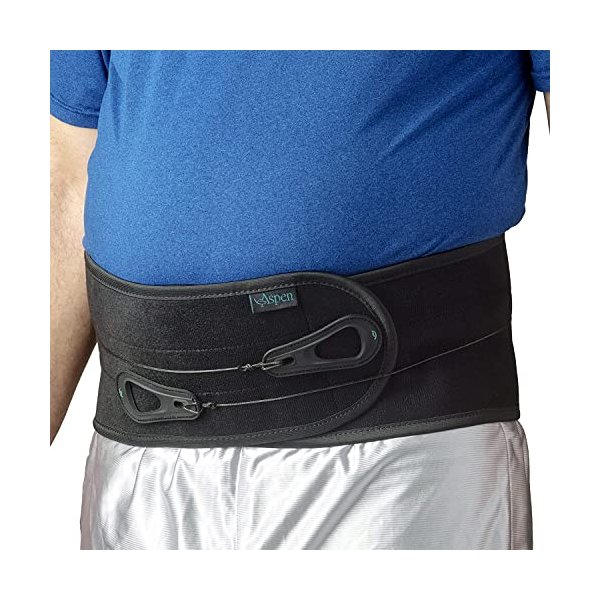 Aspen Lumbar Support Back Brace, Patented Pulley System for Targeted Compression, Back Braces for Lower Back Pain Relief for, for Men & Women, Medium 31"-36"