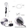 AIBOO 12V LED Under Cabinet Lights Kit 6 Pack Black Cord Aluminum Puck Lamps for Kitchen Counter Closet Lighting with Manual on/Off Switch 12W 6 Lights (4000K Natural White)