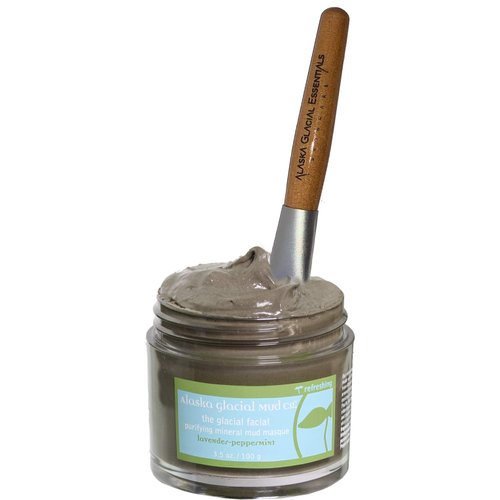 Alaska Glacial Facial Purifying Anti-Aging Mud Mask with Pure Mineral Rich Glacial Clay for All Skin Types - Lavender-Peppermint - 3.5oz
