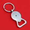 US 1973 Jefferson Nickel 5 Cent BU Uncirculated Coin Gold Silver Two Tone Key Chain Ring Bottle Opener NEW