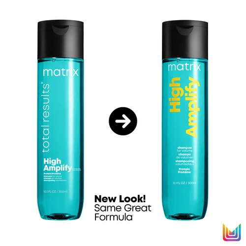 Matrix High Amplify Volumizing Shampoo | Instant Lift & Lasting Volume | Silicone-Free | Boost Structure in Fine, Limp Hair | Salon Professional Shampoo | Packaging May Vary | 10.1 Fl. Oz.
