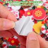 Fovths 500 Pieces Christmas Foam Stickers Self Adhesive Christmas Craft Sticker Xmas Theme Shapes Stickers Holiday Foam Stickers for Christmas Party Decoration DIY Crafts Supplies