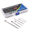 Glarks 340-Pieces 6 Sizes 304 Stainless Steel Cotter Pin Clip Key Fastner Fitting Assortment Kit for Automotive, Mechanics, Car Garage, Power Equipment, Cars, Trucks, Lawn Mower, Small Engine Repair