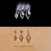 Singring Leather Stamping Tools Diamond Stamps 3D Geometric Pattern 304 Stainless Steel Stamp for DIY Leathercraft Carving Working (M)