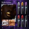 BEUKING Glitter Shimmer Lipstick 6 Colors Waterproof Long Lasting Diamond Pearlescent Metallic Lip Gloss Women Lips Makeup Cosmetic for Masquerade, Cosplay, Halloween Dailyday Makeup (05#)