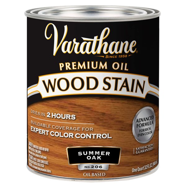 Varathane 211689H Premium Wood Stain, Quart, Summer Oak