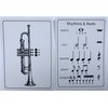 Fearless Musician Flashcards for Trumpet - Fingering and Rhythm Chart