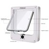 CEESC Cat Doors, Magnetic Pet Door with Rotary 4 Way Lock for Cats, Kitties and Kittens, Upgraded Version (Medium, White)