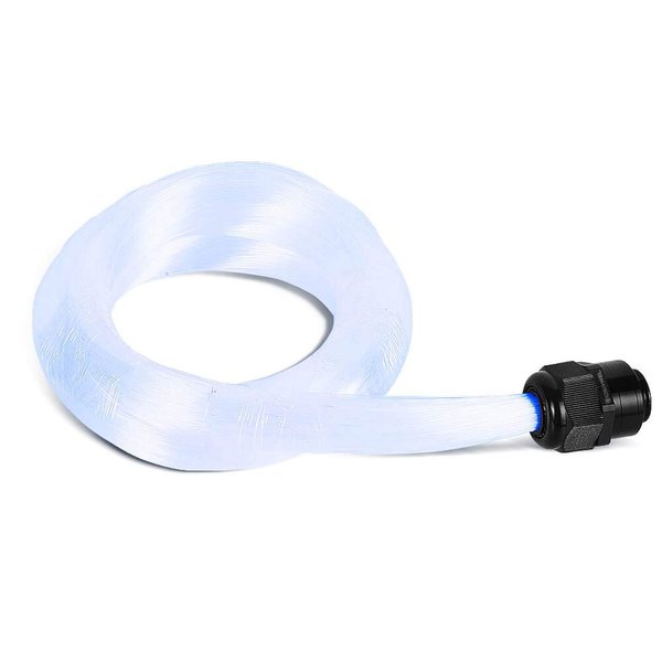 GIDERWEL Fiber Optic Cable 9.8ft 300pcs 0.03in(0.75mm) Plastic End Glow Optical Fiber Cables for Fiber Optic Lights Star Sky Ceiling and Any Kind Light Engine Driver(Not Include Light Engine)
