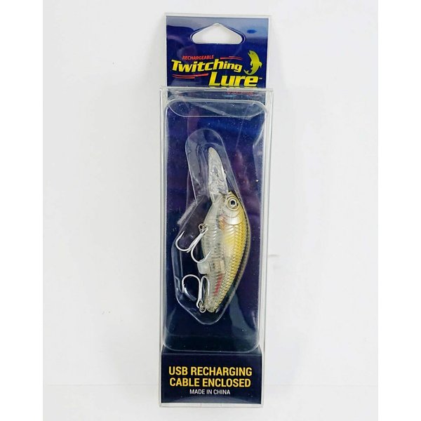 Rechargeable Flashing LED Vibra Fishing Lures Prawn Baits Crankbait Baby Bass