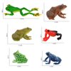 Realistic 6 PCS Animal Frog Bullfrog Model Figures Figurine Family Party Favors Supplies Cake Toppers Set Toys for 5 6 7 8 Years Old Boys Girls Kid Toddlers