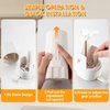 Bar Soap Dispenser, Soap Grinder for Bar Soap Wall-Mounted, Waterproof Soap Grinder for Bar Soap, Easy to Install & No Drilling for Bathroom, Kitchen, Hotel (One, White, NO SOAP, NO Desiccant)