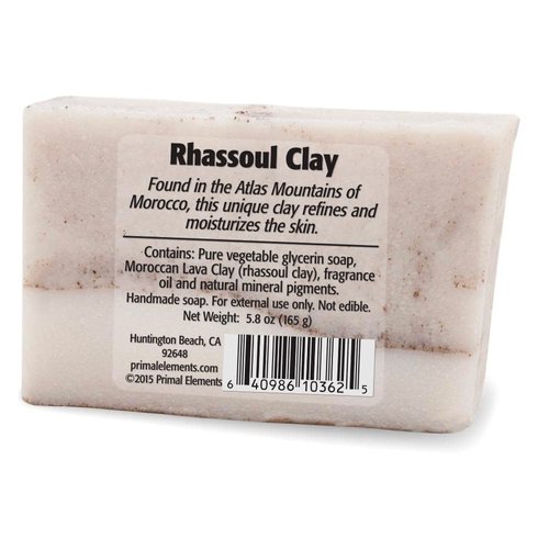 Primal Elements Shrink Wrap Soap, Rhassoul Clay