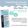 Water Works Powder Hair Color, Permanent, 3 packs (Blue Black)