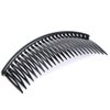 12 Pcs Black Plastic Side Hair Combs with 24 Teeth Hair Comb Clip DIY Hair Accessories for Women and Girls