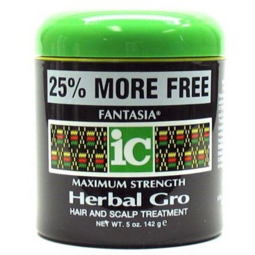 Fantasia Maximum Strength Herbal Gro Hair And Scalp Treatment, 5 oz (Pack of 4)