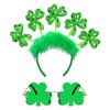 St. Patrick's Day Shamrock Headband St. Patrick's Day Costume Accessories and Green Shamrock Sunglasses St Patricks Day Irish Party Supplies Favors