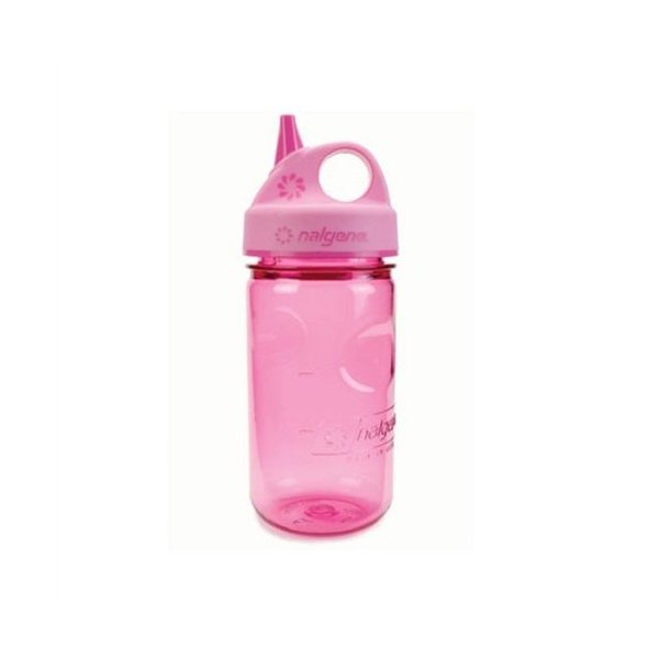 Nalgene Grip 'n Gulp Bottle, Pink, 12oz
