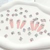 36PCS Kawaii Nail Art Charms Bling Kitty 3D Cute Metal Rhinestone Crystals Making Ornament Nail Decoration Accessories for DIY
