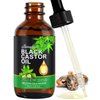Castor Oil in Glass Bottle with Glass Bottle,Organic Castor Oil for Eyelashes, Eyebrows, Hair. Skin Moisturizer