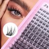 Lash Clusters Wispy Eyelash Clusters Natural C Curl DIY Lash Extension zanlufly 180Pcs Thin Band Individual Lashes Eyelash Extensions (8-16MM)