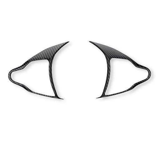 JUIVEEL Carbon Fiber Style Steering Wheel Trim Control Button Cover Compatible with Hyundai Veloster JS N line 2019-2022 Hyundai Kona N hyundai i30 2017-2022 Automotive Accessories