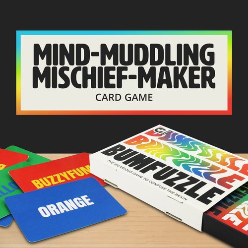 Ginger Fox - Bumfuzzle Card Game, Quick-Thinking Card Games for Adults & Kids, Hilarious Family Card Games, Fast-Paced Card Games for Family Game Night, Sleepover & Parties, Age 12+, 80 Cards