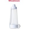 Whiskware Pancake Batter Bottle with BlenderBall Wire Whisk, Pancake Batter Dispenser Bottle for Baking Pancakes, Cupcakes, Muffins, Crepes, and More,White