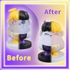 2PCS Angels and Demons Hair Plucking Fidget Toys,Shaking Bobblehead Dashboard Car Decor Car Accessories,Stress Relief Picking Toys as Halloween Party Favors Valentines Christmas Novelty Gifts