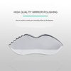 YUYTE Stainless Steel Gua Sha for Facial Skin Care Scraping Massage Tool with Comb Teeth | Facial Massage, Used for Face, Neck, and Around Lips with Travel Pouch