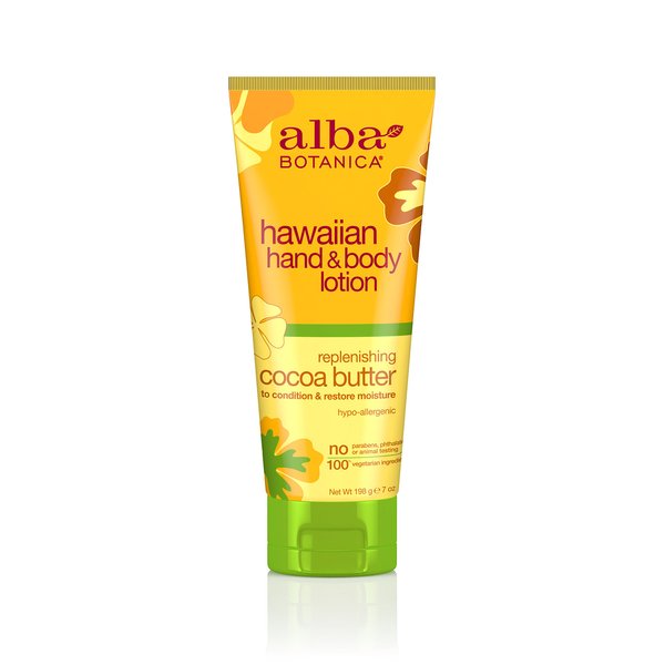 Alba Botanica Hawaiian, Cocoa Butter Hand & Body Lotion, 7 Ounce (Pack of 2)