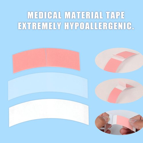 36pcs Wig Tape, Waterproof Double Sided Wig Adhesive Tape Lace Front Wig Tape Invisible Wig Lace Tapes for Fixing Wigs Toupee Hairpiece(Red)