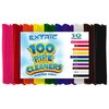 100 Pc. Pipe Cleaner 10 Assorted Colors Chenille Stems, Pipe Cleaners Craft, Fuzzy Sticks Great Craft Supplies DIY Art & Craft Projects| 6”