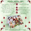 Christmas House Gathering Chihuahuas Dog Greeting Cards - Adorable Pets Invitation Cards with Envelopes - Pet Artwork Christmas Greeting Cards GCD58367 (1 Greeting Card)