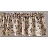 Muted Floral Natural Valance Curtain, Oatmeal Valance Curtain, Farmhouse Valance, Kitchen Valance, Country Valance, Rustic Valance (42 Inches Wide x 14.75 Inches Long)