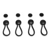 Stayput Fasteners 6 5/8" Standard Size Black Bungee Shock Cord & Fastener for Boat Canvas (4 Pack) - Length is 6 5/8" End to End