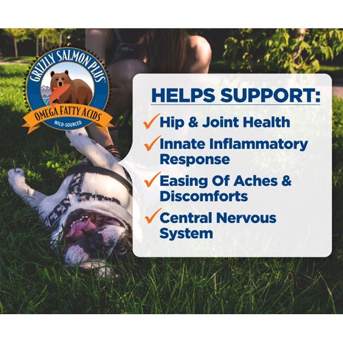 Grizzly Salmon Oil Cat Food Supplement Omega 3 Fatty Acids, 4 oz