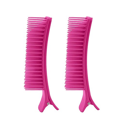 FUATY 2PCS Hair Clips for Styling Sectioning, Grip Styling Hair Parting Combs Clips for Salon Home Hair Cutting Coloring Foiling Placing Extensions