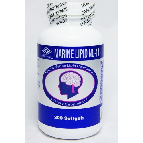 Marine Lipid Nu-11 in 1 Include : Fish Oil,soy Lecithin, Wheat Germ Oil, Selenlum Yeast, Garlic Oil, Grape Bark Extract, Vitamin E, Octacosand Powder, Evening Primross Oil, Orgenic Flaxseed Oil, Ginkgo Biloba Extract.