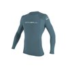 O'NEILL Men's Basic Skins 50+ Long Sleeve Rash Guard, Dusty Blue, L