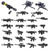 HIMIRICH Weapons Pack Military Toy Set Building Blocks Model for Soldier Figures, Army Equipment Gear Kit Pieces and Parts Accessories Compatible with Major Brand