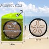 Chzisuyy Beach Essential Sand Removal Bag, Beach Cleaning Sand Gloves, Talc-free Beach Accessories, Essential, Reusable, Gift for Women (brown, large)