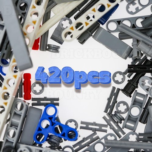 BrickBounty 420pcs Technic-Part Compatible with Technic Set, Chassis Frame Liftarm Beam and Pins, MOC Replacement Kit for Building Blocks