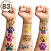 83 PCS Cheetah Print Tattoo Temporary Tattoos Party Favors Decor Leopard Cheetah Birthday Party Supplies Decorations Favors Cute Animal Tattoo Stickers Gift for Kids School Prizes