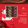 Chocolate Truffles Dessert Gift Box - Heart Chocolates for Gifting - Kosher, Dairy Free Assorted Treats - Great Valentine's Day Gift, Mother's Day, Birthday - Pack of 16 Hazelnut Truffle, Choco Crispy Crunch, Peanut Butter & Strawberry Swirl Filled