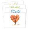 Seasons of Life Note Card Assortment Pack/Set Of 24 Greeting Cards And White Envelopes / 4 7/8" x 3 1/2" Cards Featuring 4 Seasonal Tree Designs